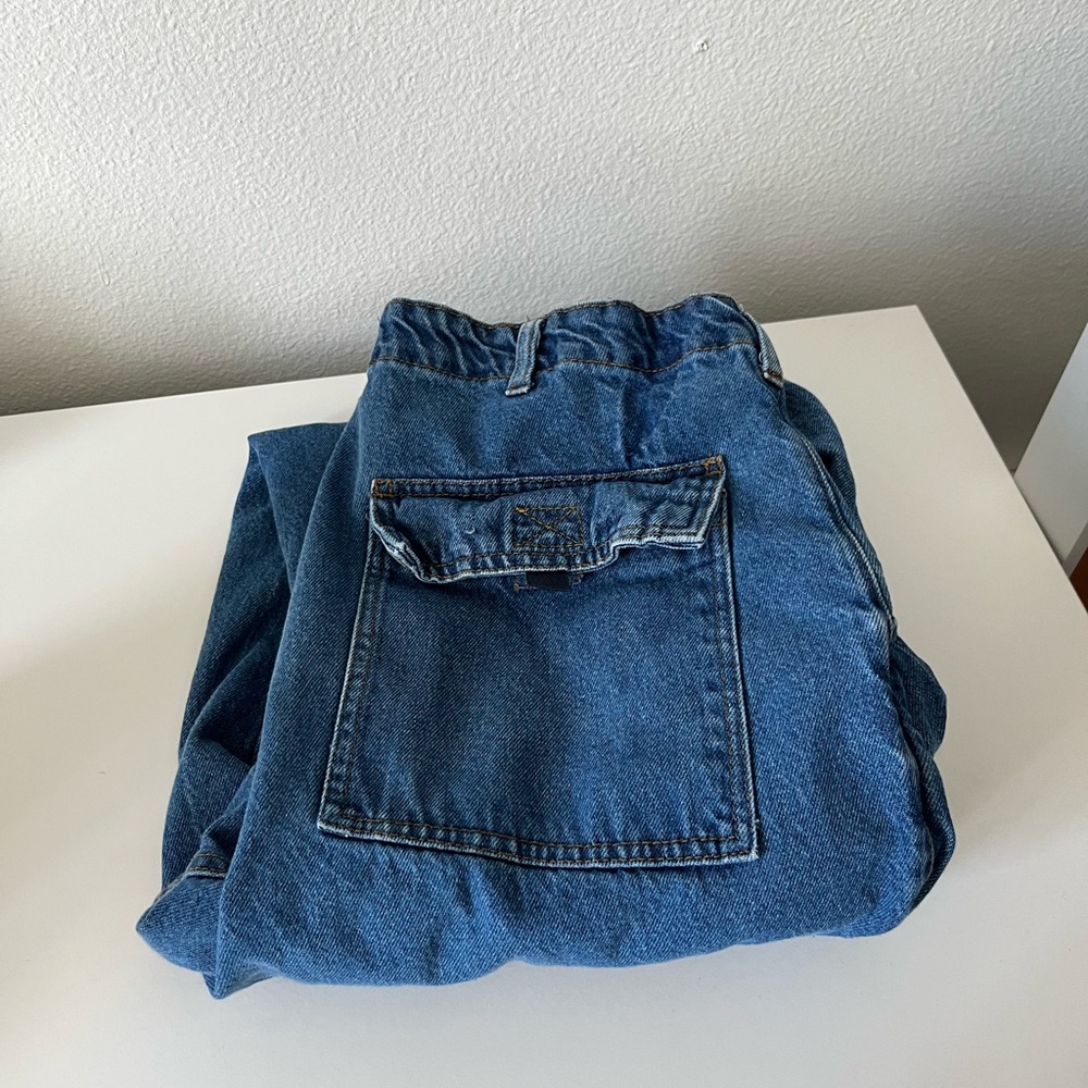Blue cargo jeans